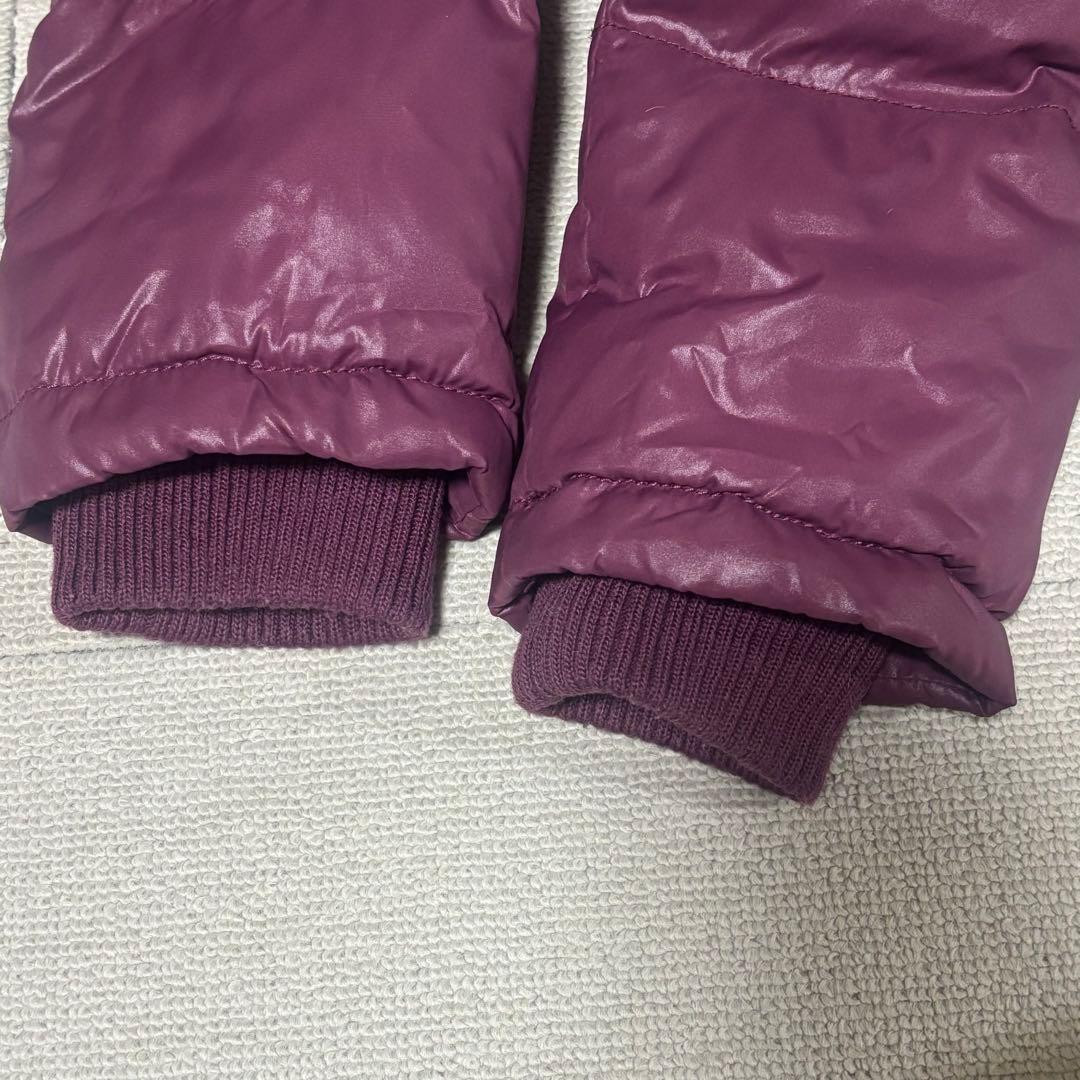 00s y2k 平成 moussy 光沢ダウン 短丈 リアルファー　パープル