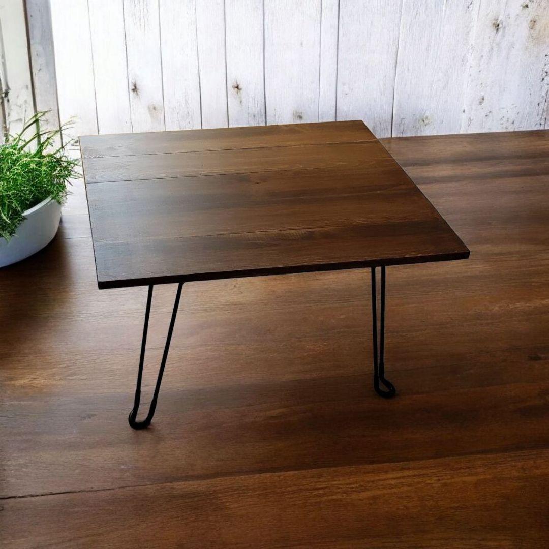 新生活を彩る/古材風/折り畳み/ローテーブル