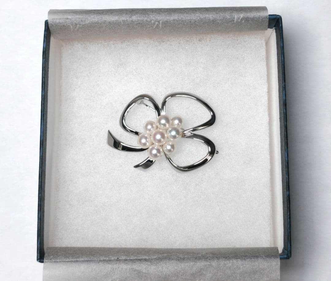 【極美品 最高級】ミキモト ブローチ パール フォーマル 8珠 皇室御用達 花束
