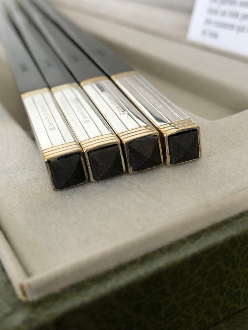 未使用　Christofle EBENE 箸　黒檀　クリストフル　エボニー