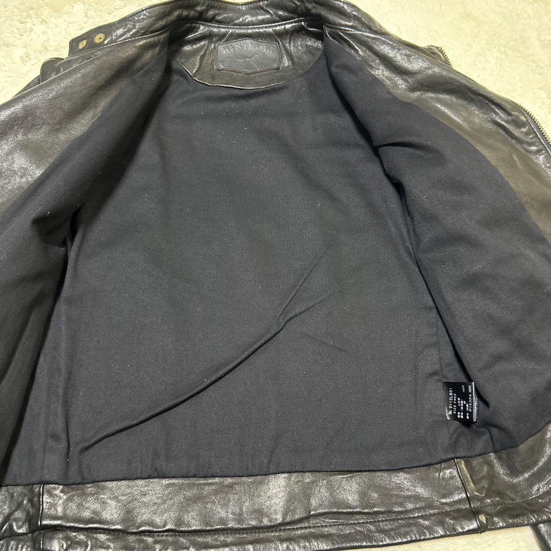 ヒステリックグラマー レザージャケット 山羊革 サイズfree ブラック