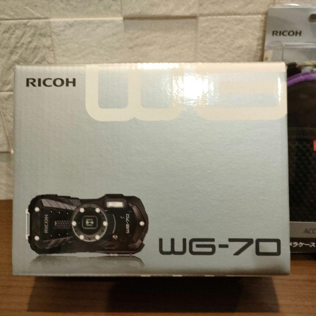 RICOH WG-70 ブラック　SDカード　カメラポーチセット新品未使用