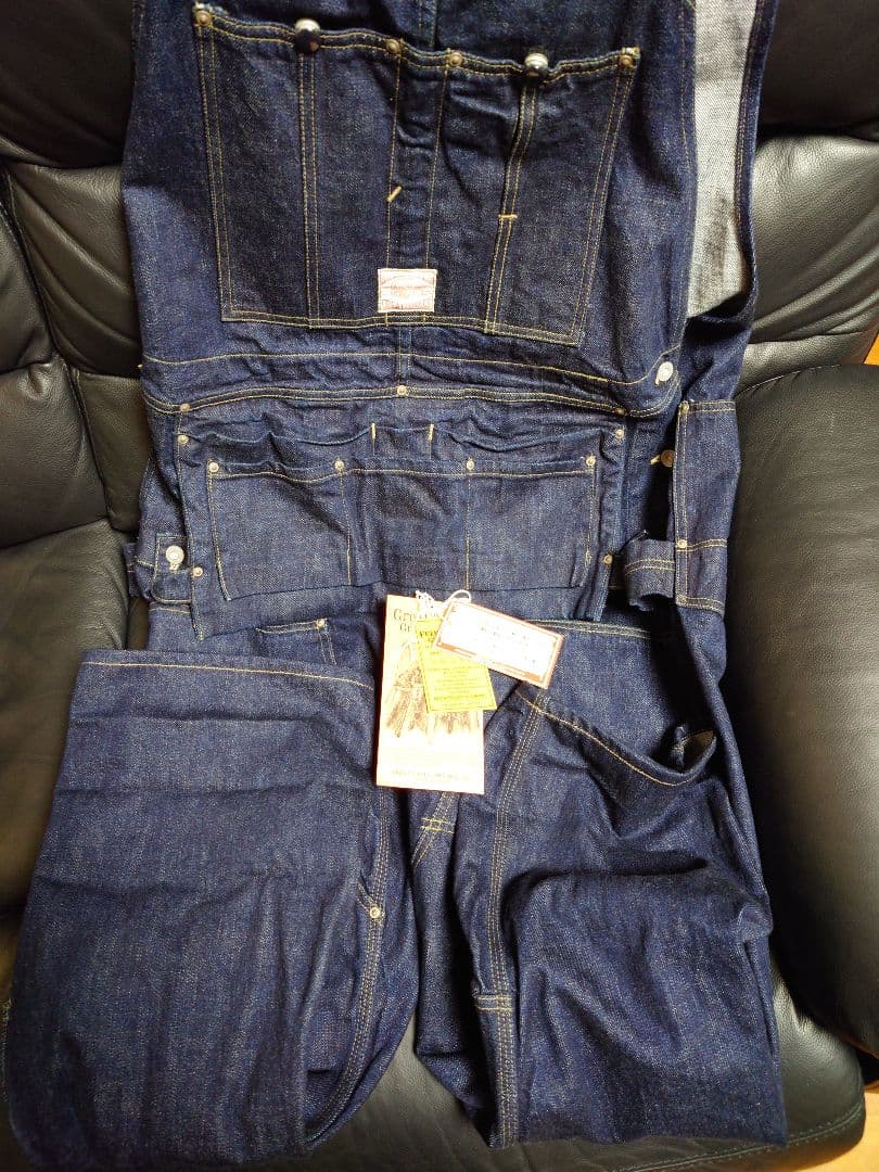 フリーホイーラーズ ウッズマンビブ オーバーオールズ14oz インディゴ デニム