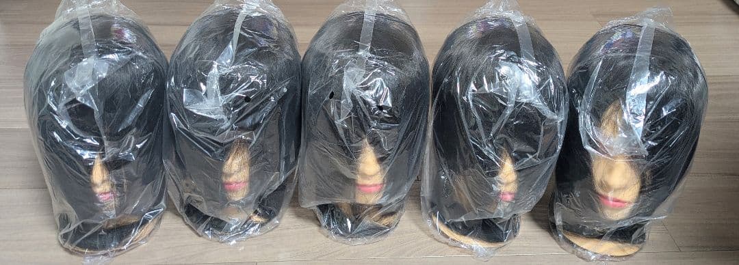 美容師練習用ウィッグ新品5個セット