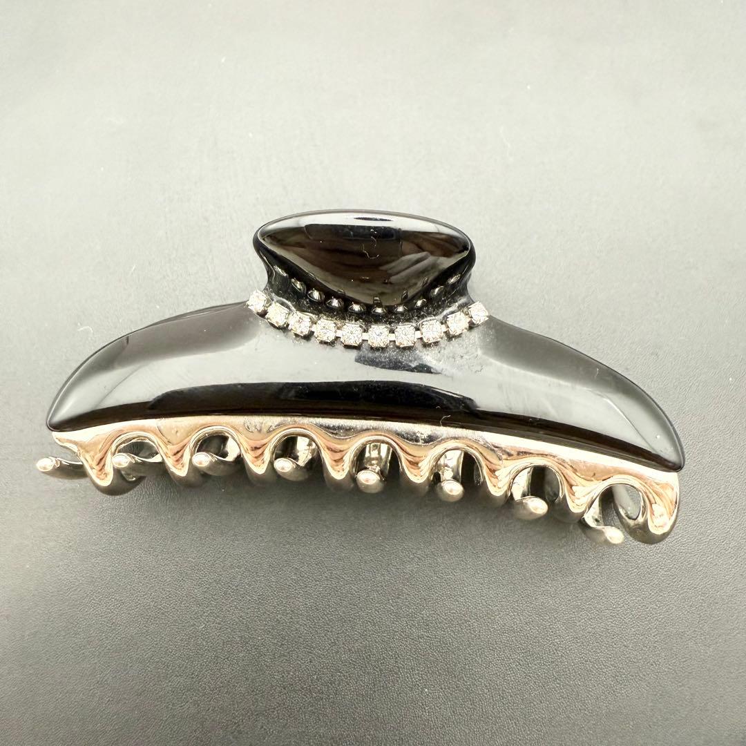 美品✨acca アッカ ヘアクリップ ニューコラーナ ビジュー ブラック 黒