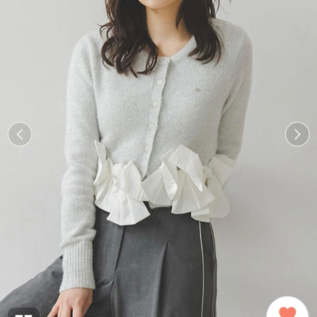 新品⭐︎リボンモチーフカーディガン