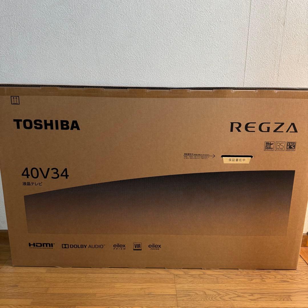 【新品未開封 保証書あり】40V型液晶テレビ レグザ ブラック 40V34