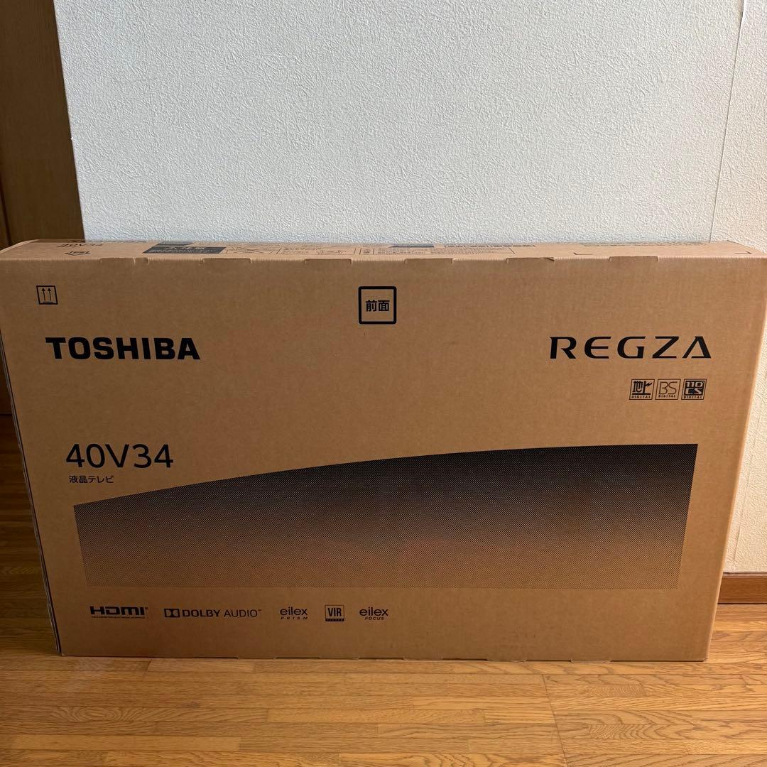 【新品未開封 保証書あり】40V型液晶テレビ レグザ ブラック 40V34