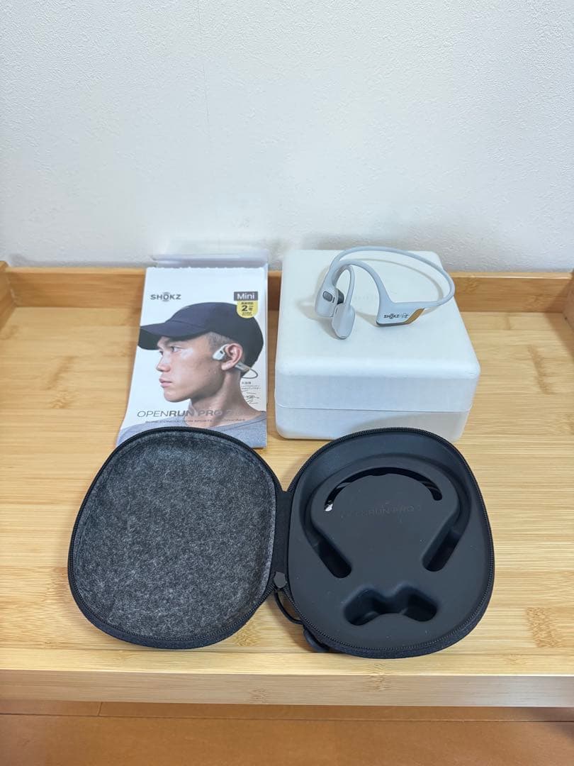 Shokz OpenRun PRO2 Mini ホワイト 骨伝導イヤホン