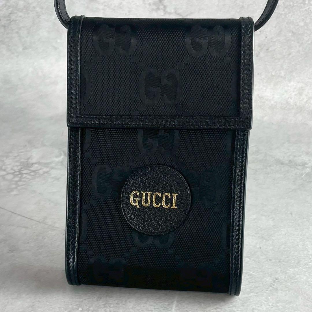 未使用級 GUCCI グッチ オブザグリッドミニショルダーバッグ GG柄