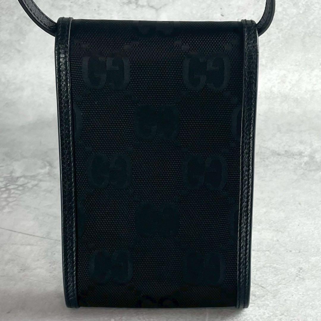 未使用級 GUCCI グッチ オブザグリッドミニショルダーバッグ GG柄