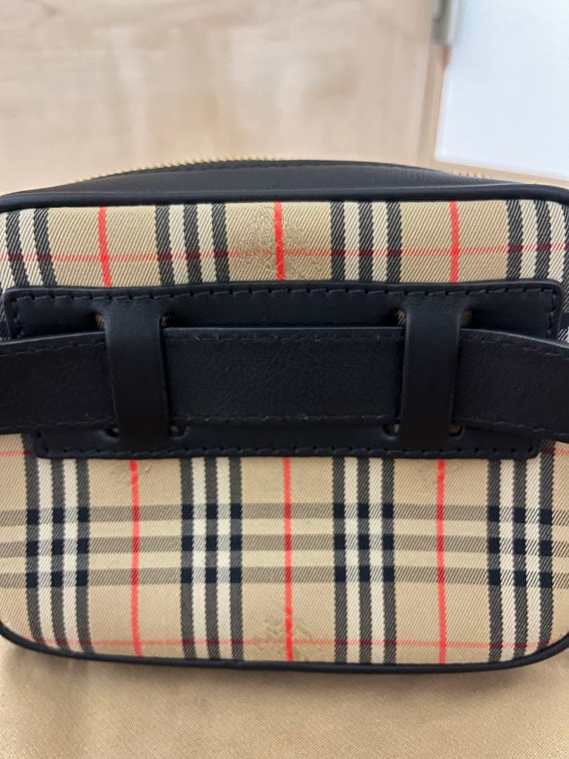 バーバリー BURBERRY ウエストバッグ ベルトポーチ ブラックマルチカラー