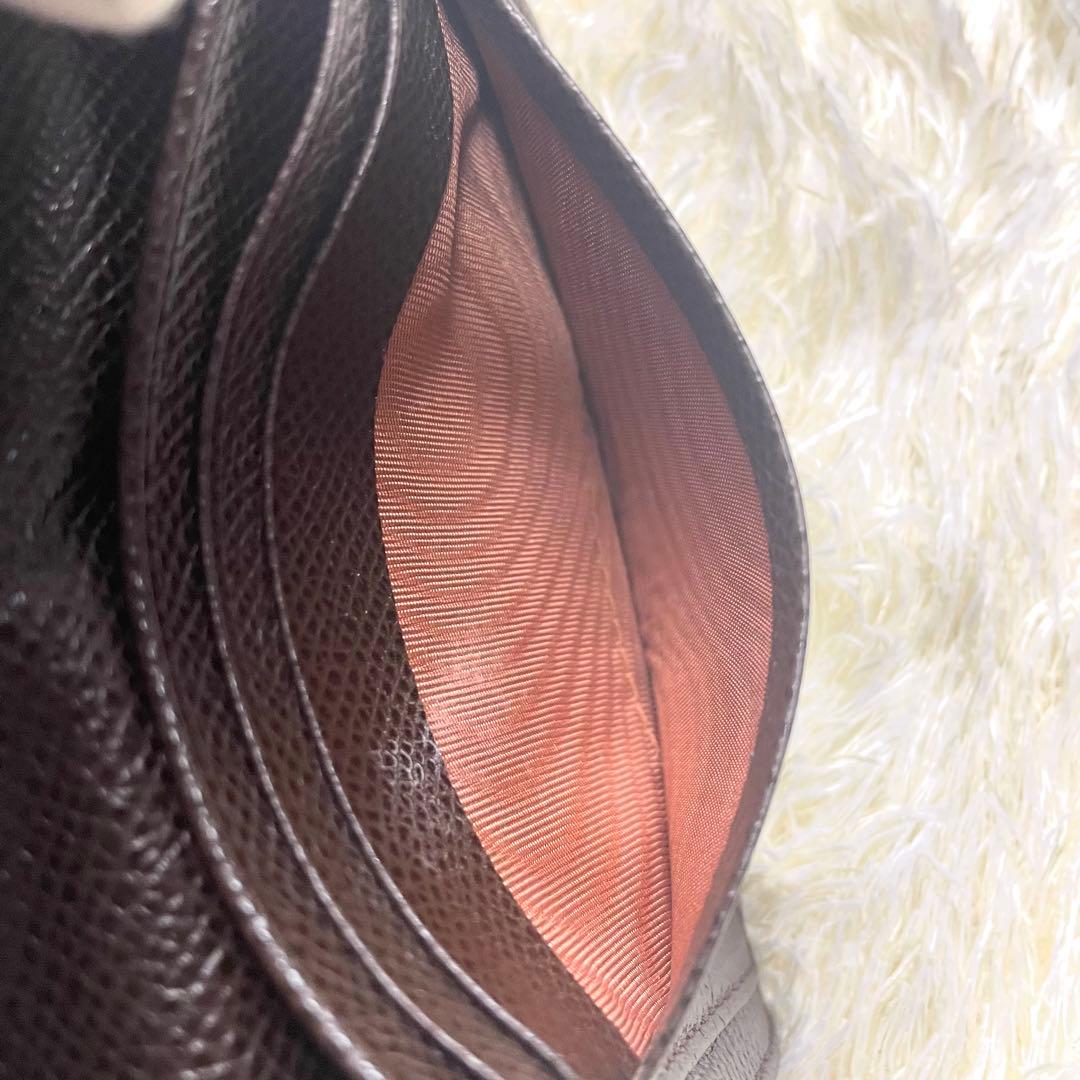 美品 ブルガリ 名刺入れ サフィアーノ ビーゼロワン サークルロゴ ブラウン