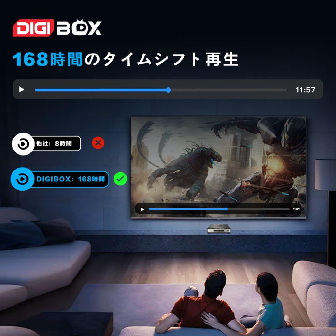 DIGIBOX D6 MAX 8K対応 千兆LAN USB×4168時間見逃し