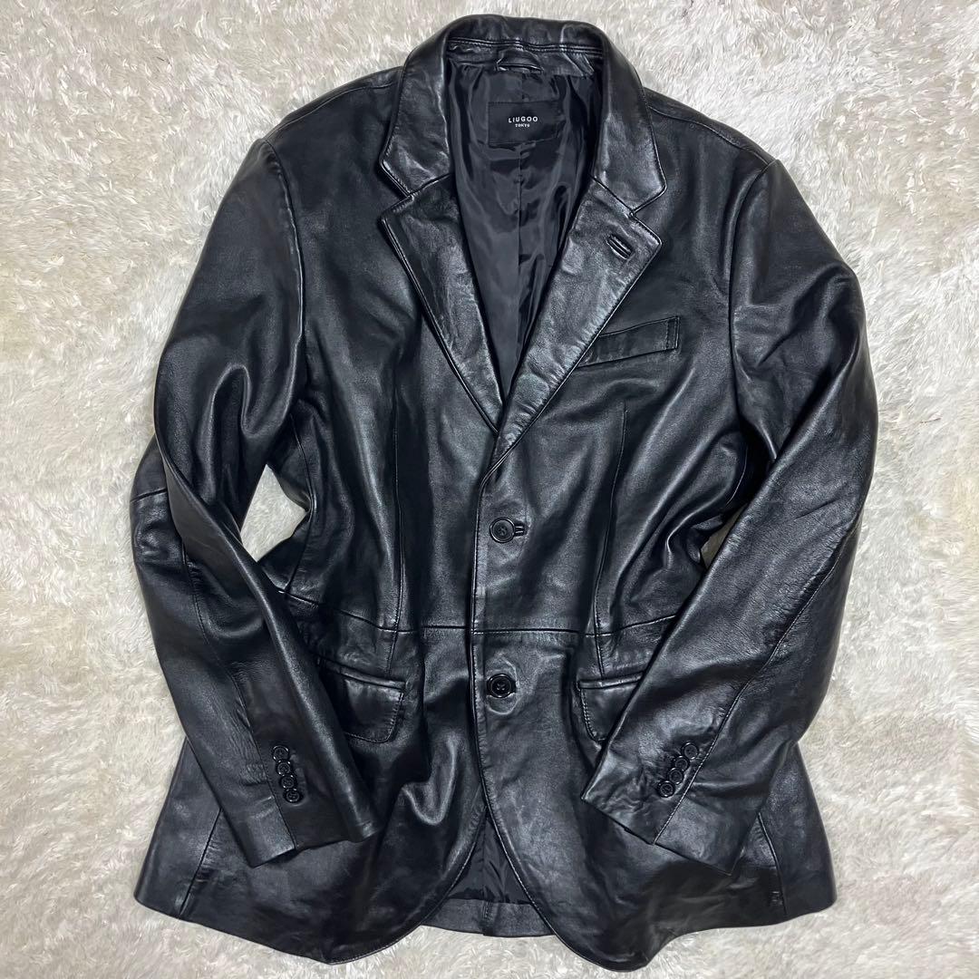 ミッシェル様LIUGOO LEATHERS テーラードジャケット　羊革　レザー