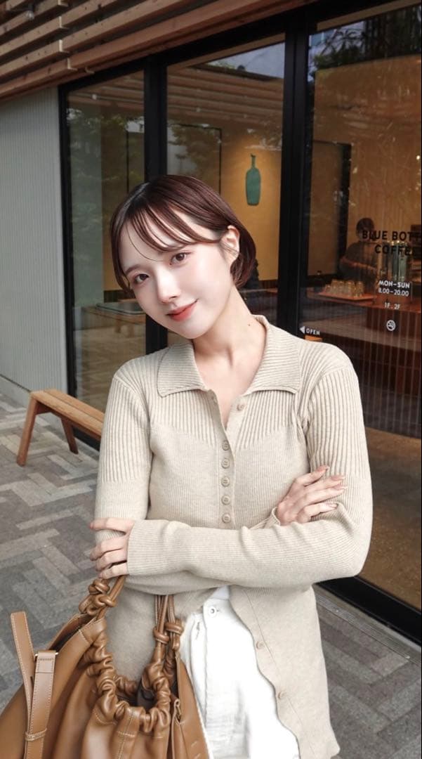 EAPHI RANDOM WAVE KNIT SHIRT新品