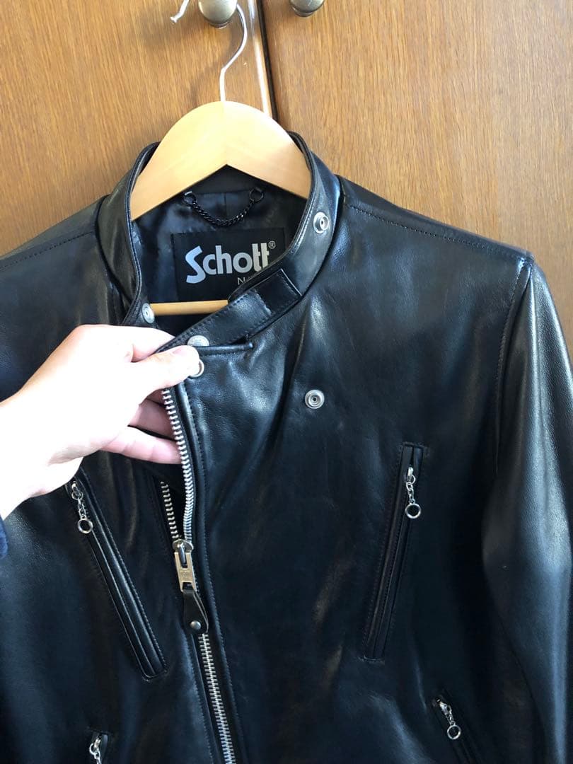 Schott セミダブル　レザージャケット　羊革