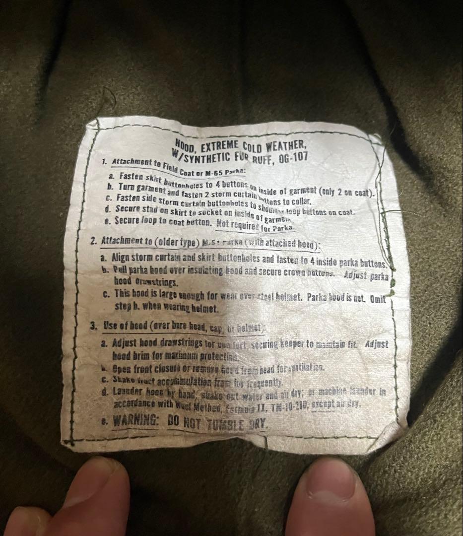 60s m65 フィッシュテール アルミジップ フルセット 最初期 ミディアム