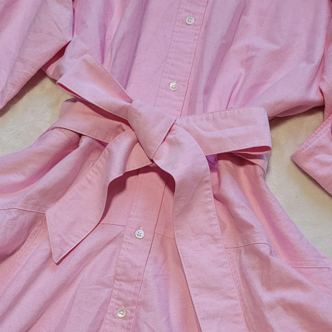 大きなサイズ✨ポロラルフローレン　ベルデットコットンワンピース　ベルト　ポニー