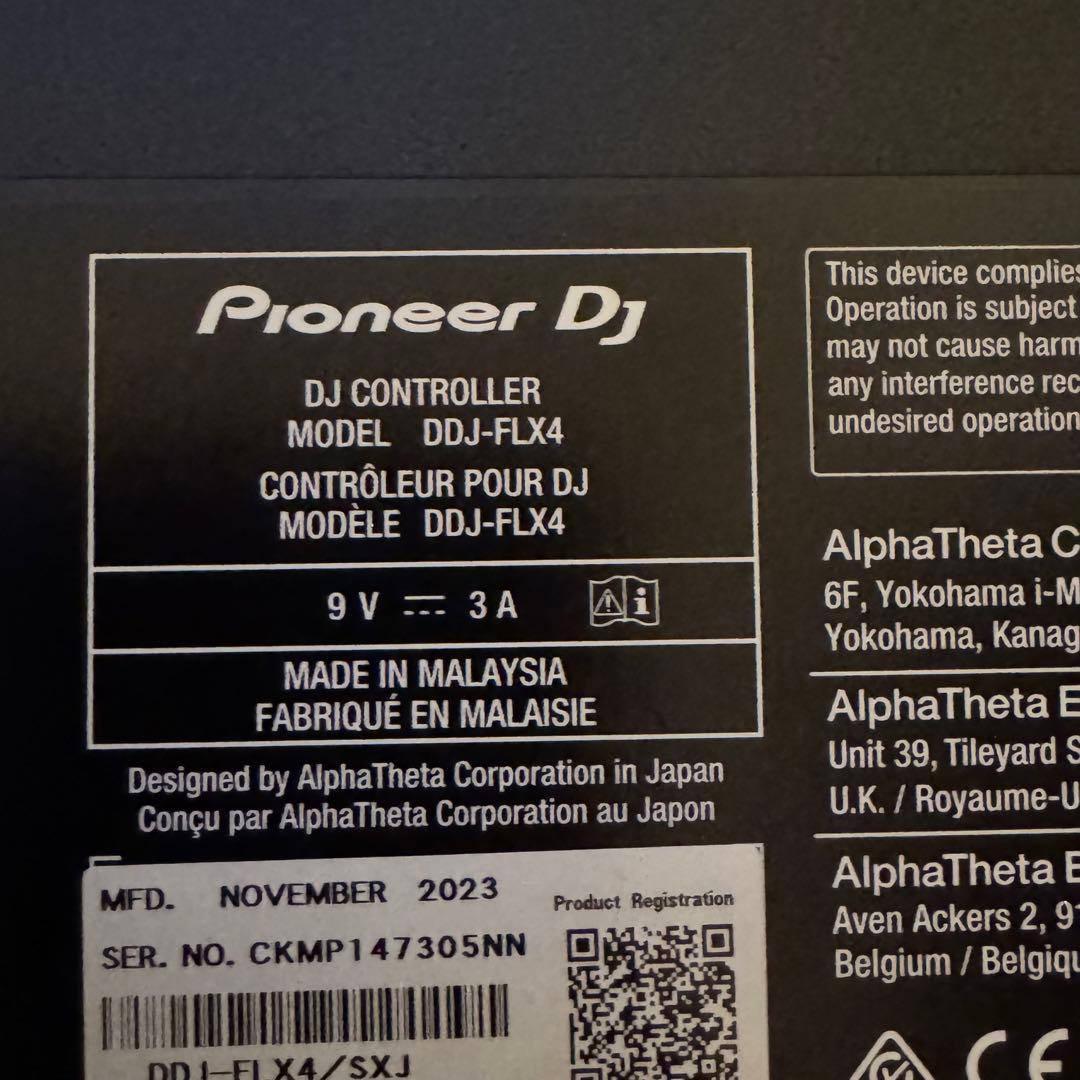 【美品】Pioneer DDJ-FLX4 DJコントローラー