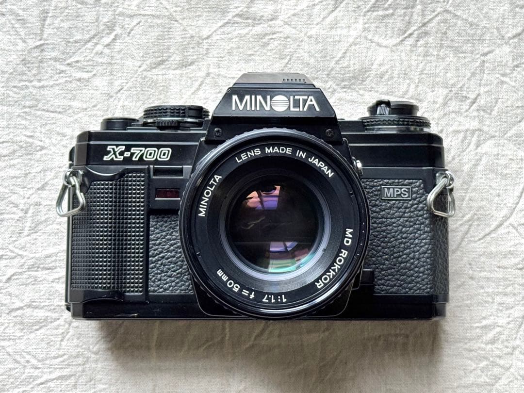 ⌘完動品！ モルト交換済！作例あり MINOLTA X-700 単焦点レンズ付⌘