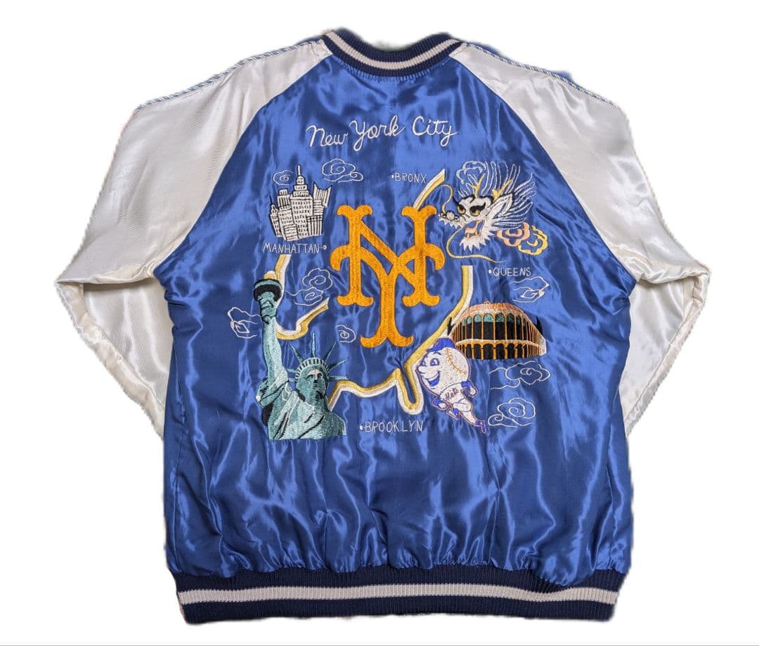 新品 テーラー東洋 × BEAMS　別注MLB スカジャン メッツ ビームス