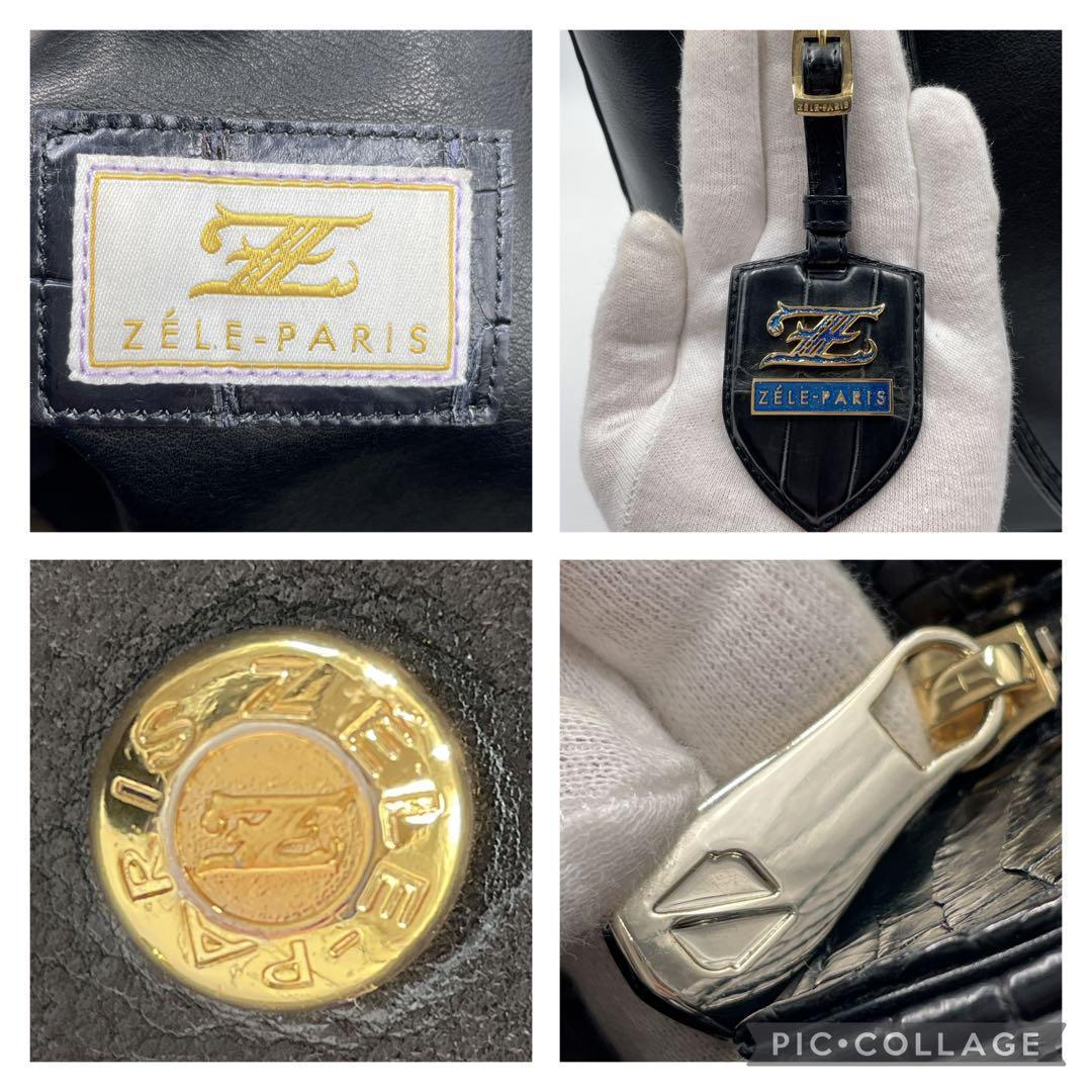 【伝説の一品】ZELE-PARIS ゼルパリ クロコダイル トートバッグ 肩掛け