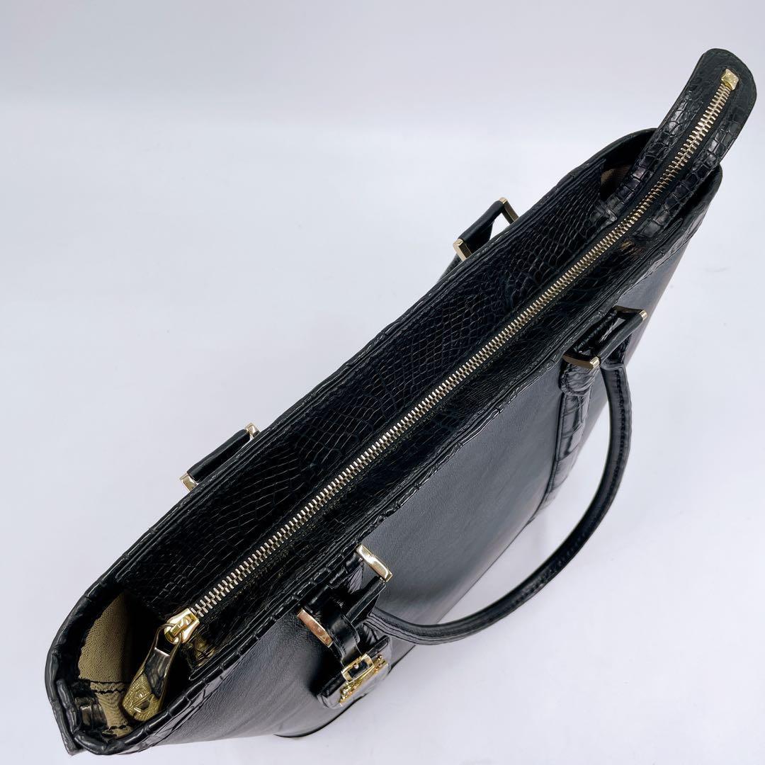 【伝説の一品】ZELE-PARIS ゼルパリ クロコダイル トートバッグ 肩掛け
