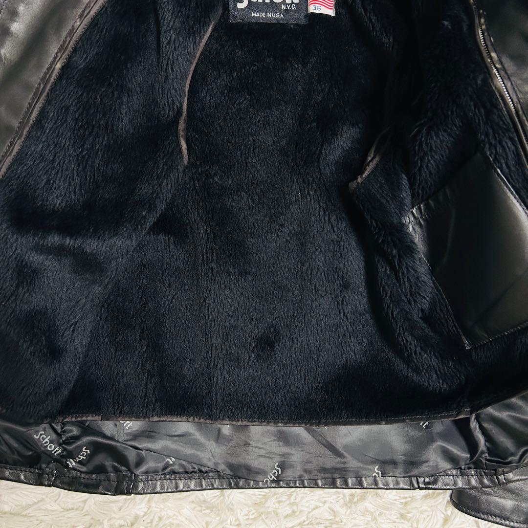 ショット Schott 641 36 ボアライナー付き ライダースジャケット