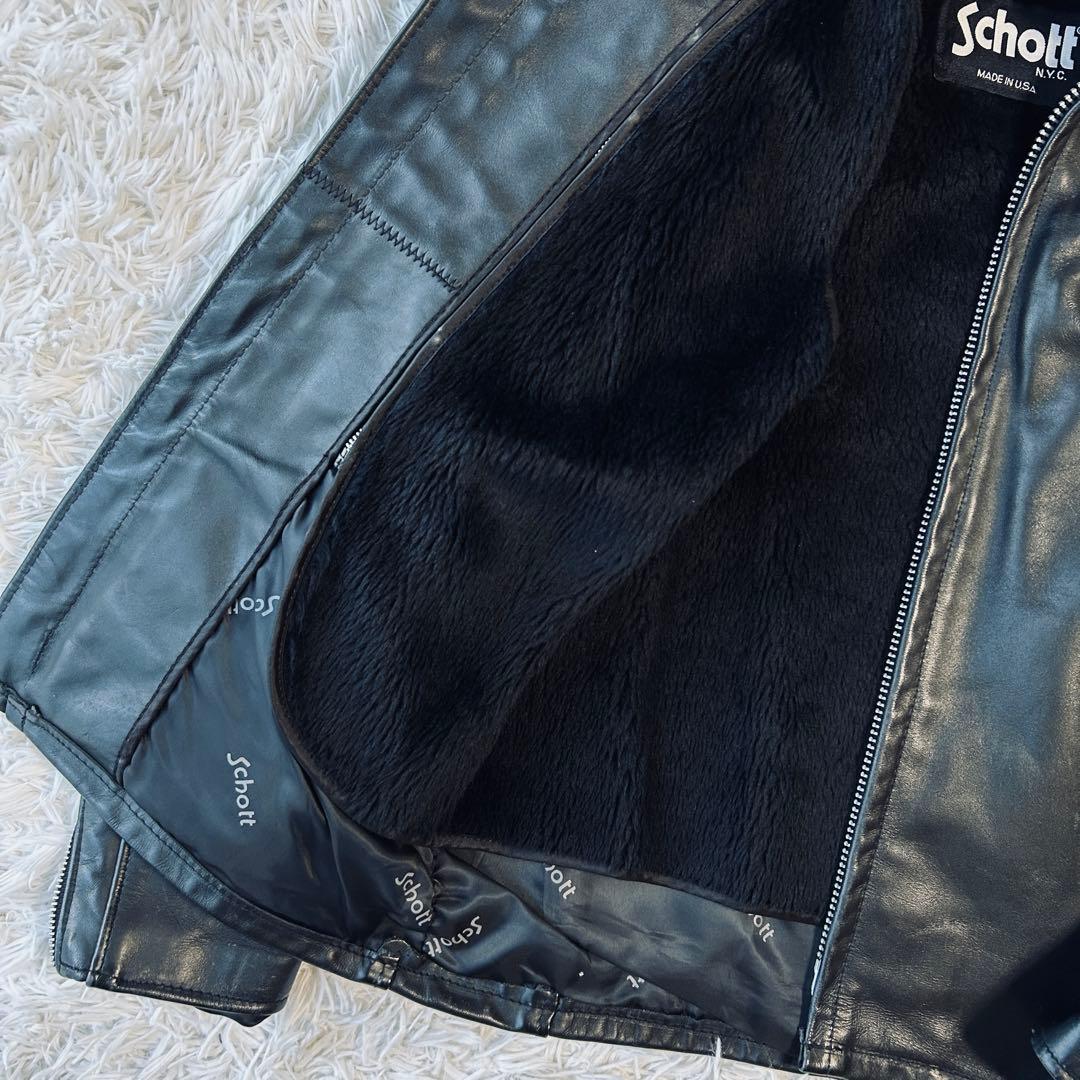 ショット Schott 641 36 ボアライナー付き ライダースジャケット
