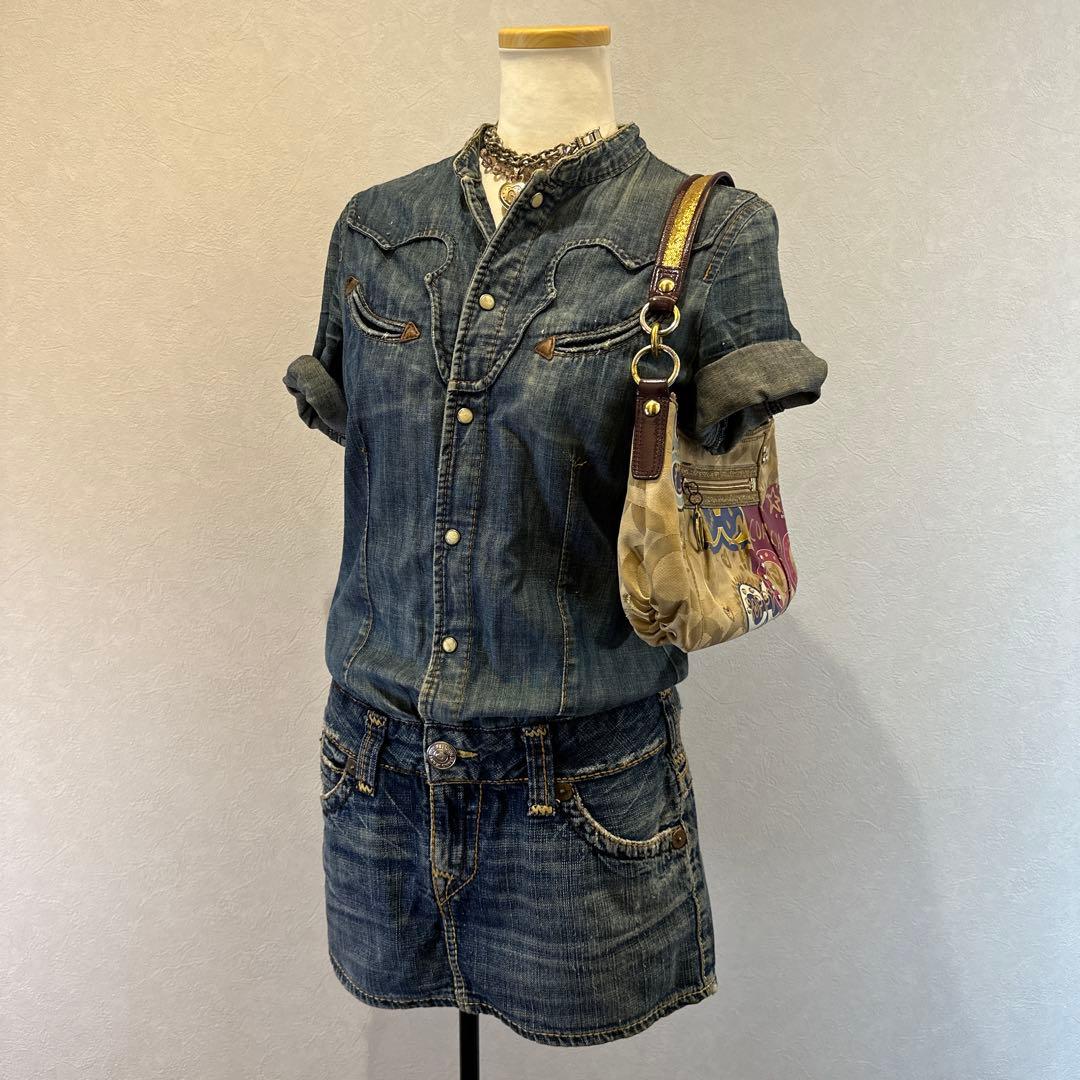 TRUE RELIGION denimallinone Y2Kグランジ平成ギャル