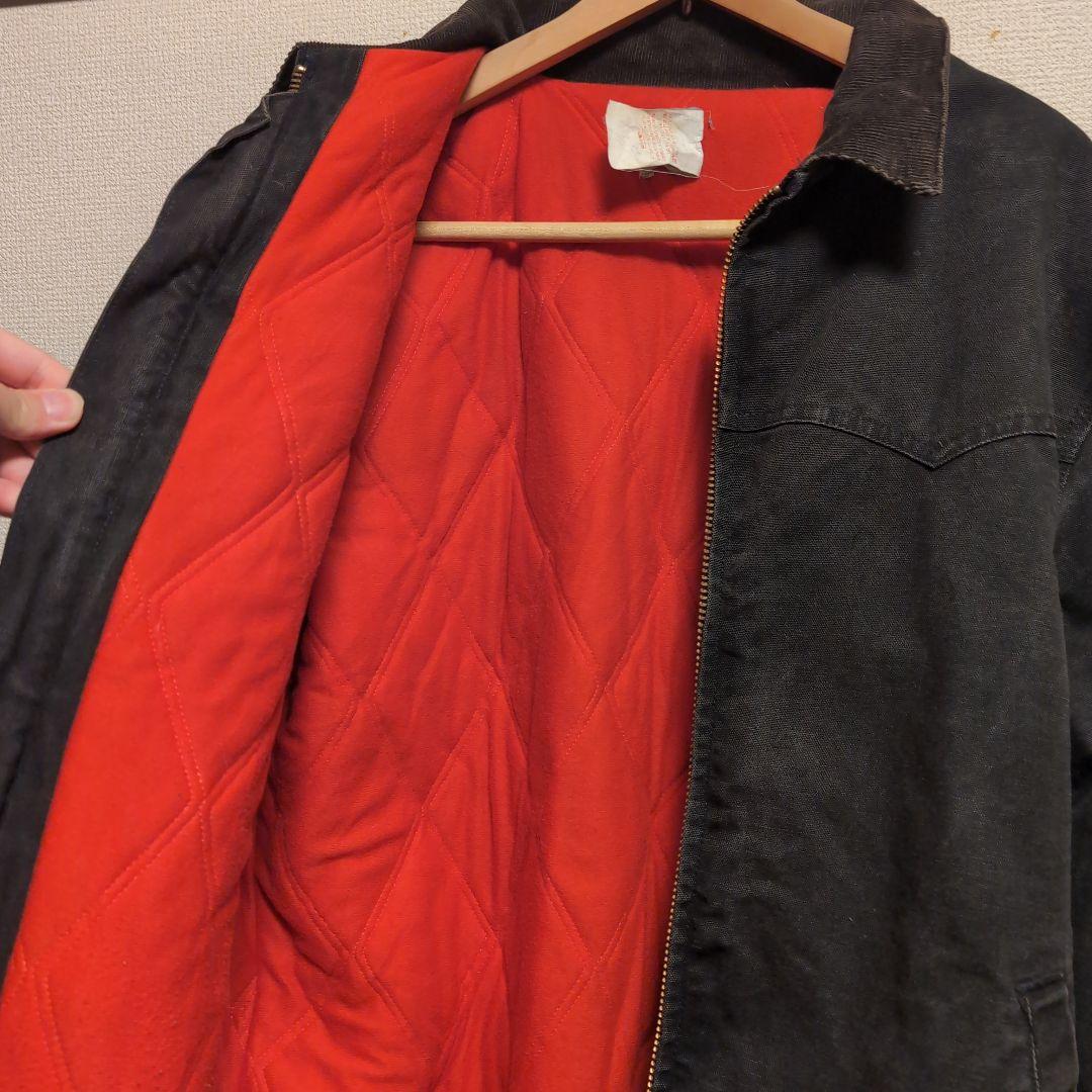 た*き様 Carhartt サンタフェジャケット ブラック　JQ2115希少TA