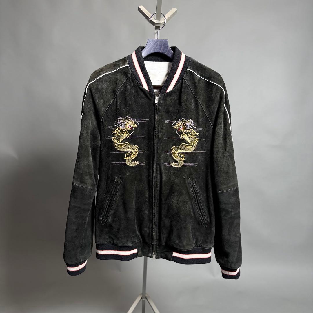 COVERT suede leather SOUVENIR JKT 46 黒