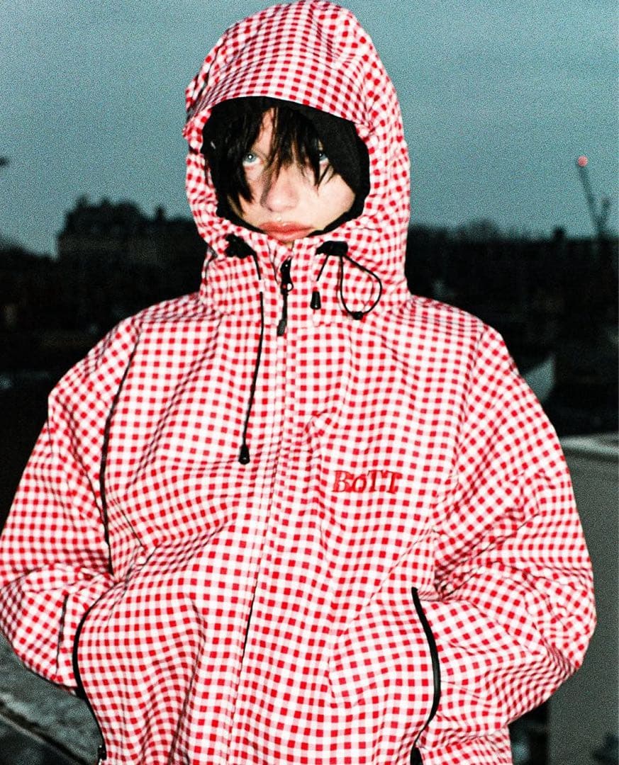ジャケット・アウター BOTT gingham shell jacket M