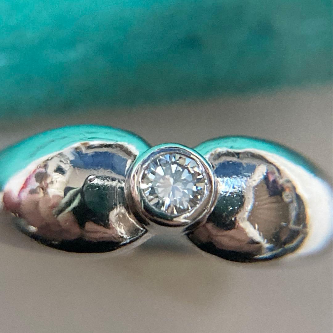 Tiffany ティファニー Pt950 ダイヤモンド ティアドロップ リング