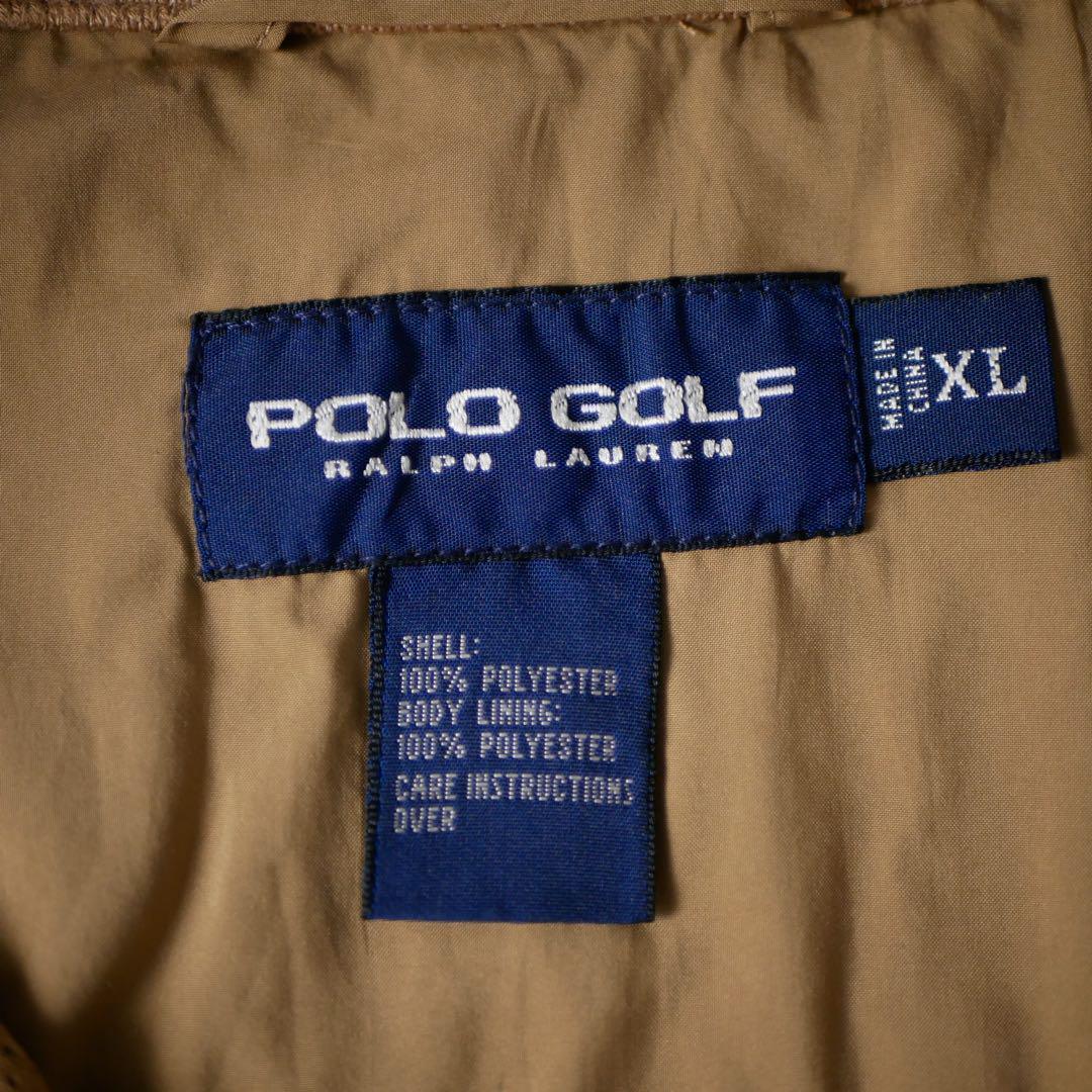 90s POLO GOLFポロゴルフXLハーフジップラルフローレンベージュ