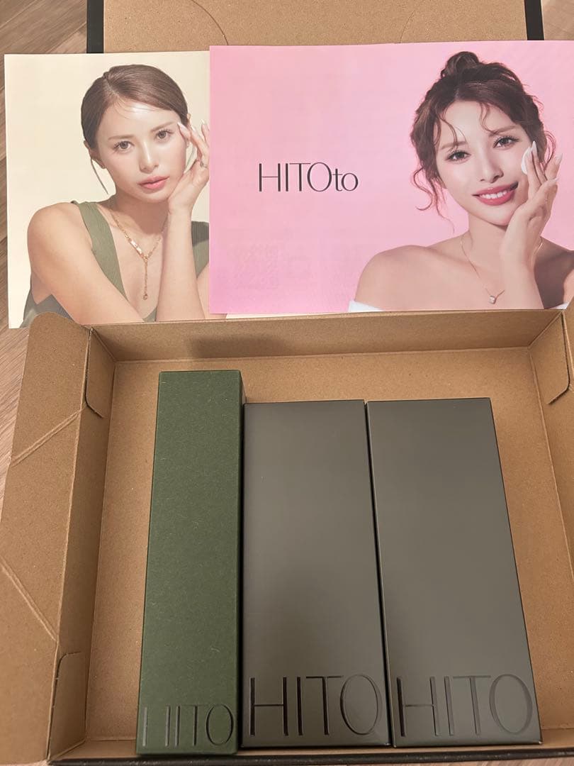 HITOtoハーブピーリング、リターンミルクセラム