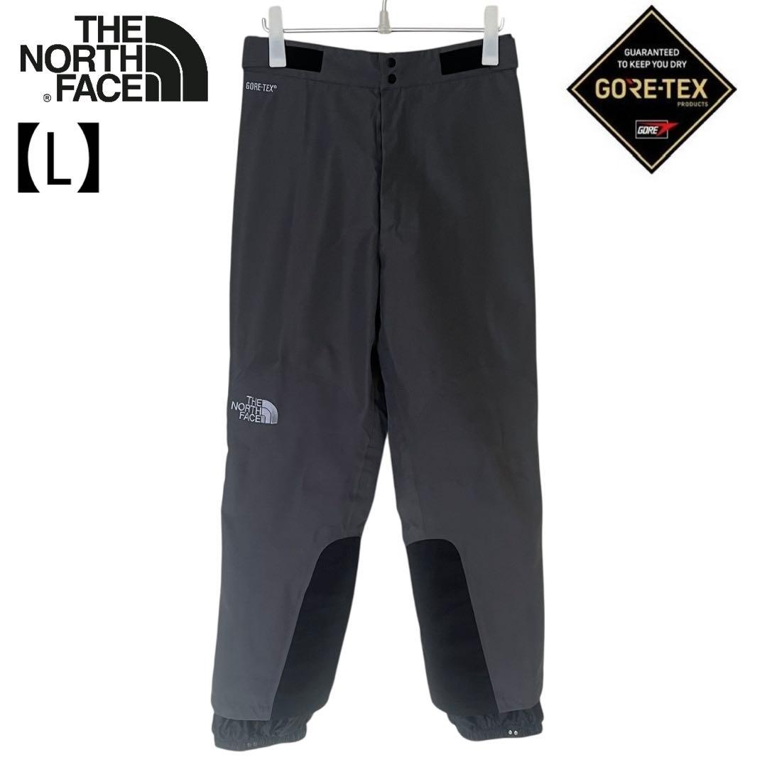 美品 ノースフェイス L マウンテンパンツ ストレッチ ゴアテックス グレー 冬