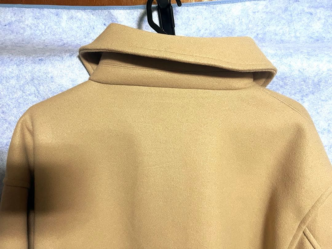 グラニフ イカク バックスタイル ダッフルコート ベージュ Lサイズ