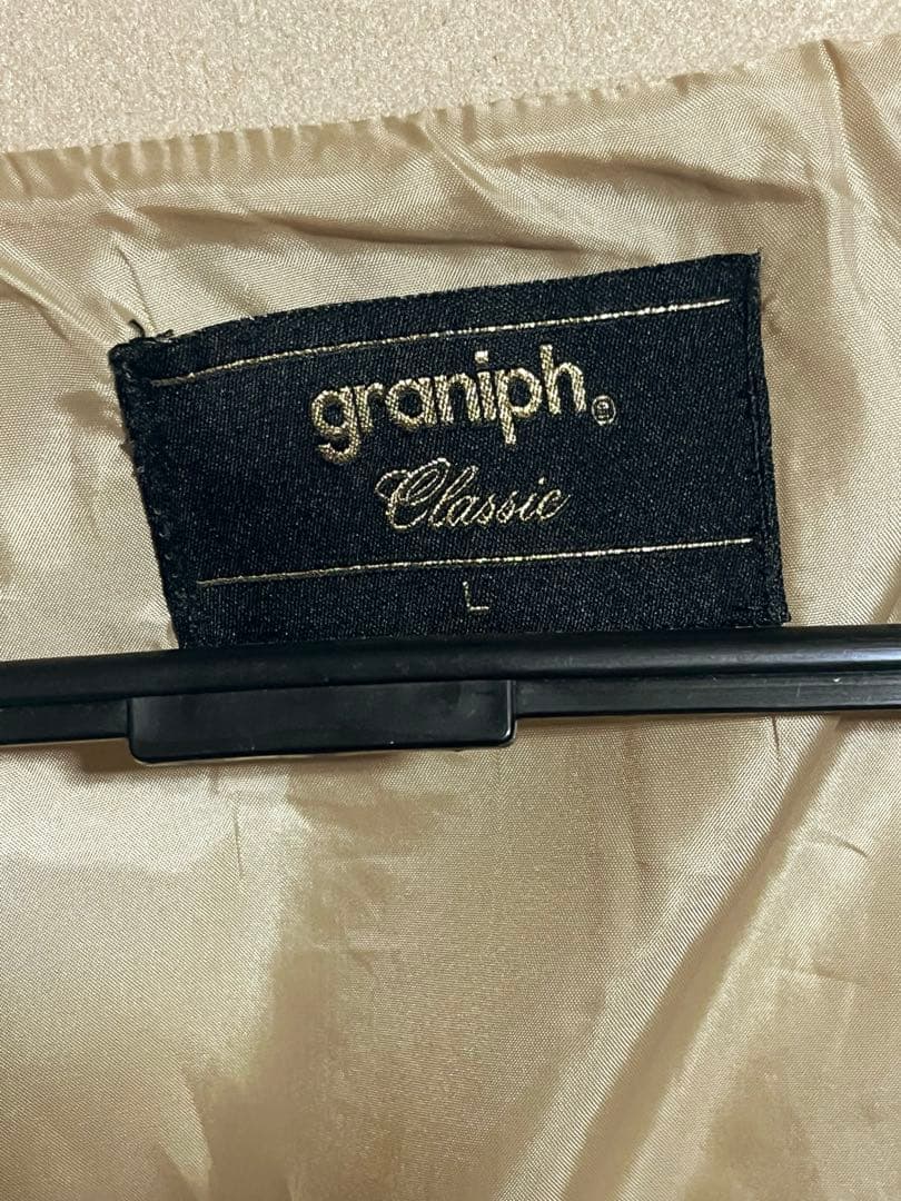 グラニフ イカク バックスタイル ダッフルコート ベージュ Lサイズ