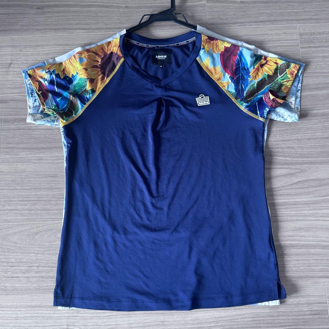 レア❣️アドミラル レディーステニスウェア ゲームシャツ＆ひまわり柄スカート