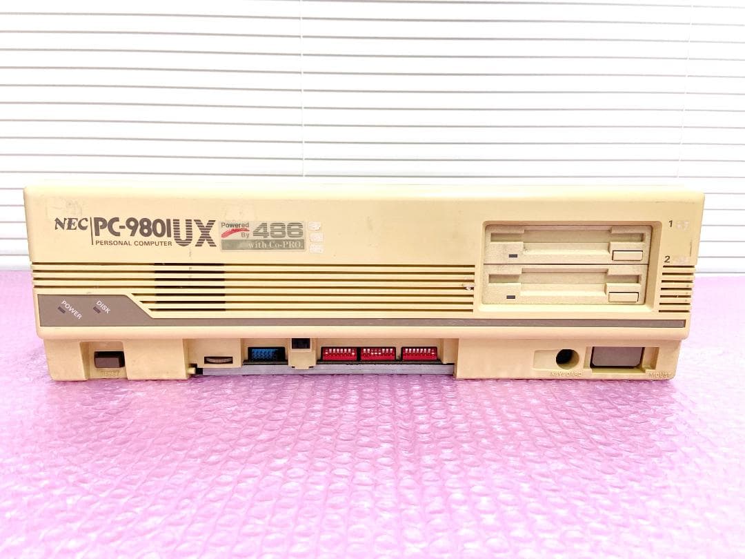 【動作済良好！】NEC PC-9801UX21 3.5インチFDD*2ドライブ