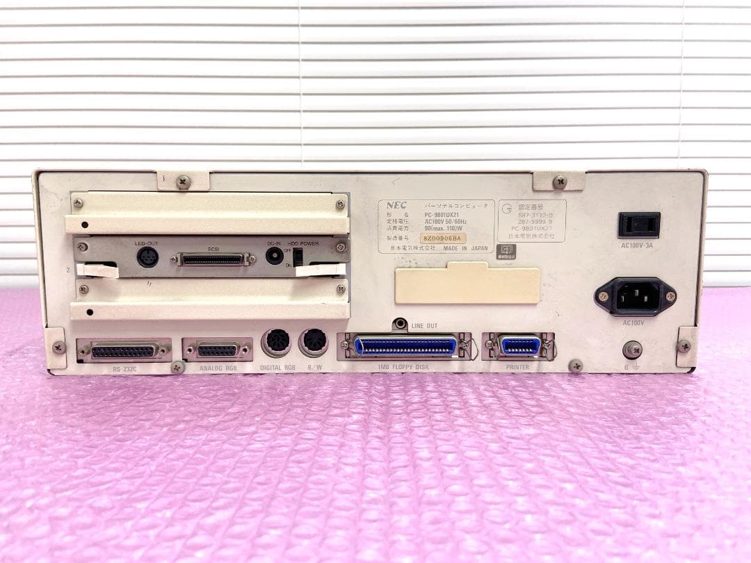 【動作済良好！】NEC PC-9801UX21 3.5インチFDD*2ドライブ
