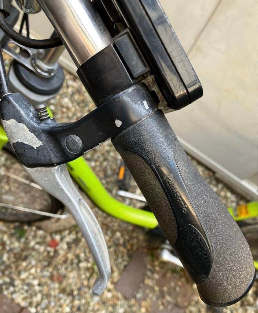 電動アシスト自転車 パナソニック ビビ・DXグリーン 26インチ 前後籠付き