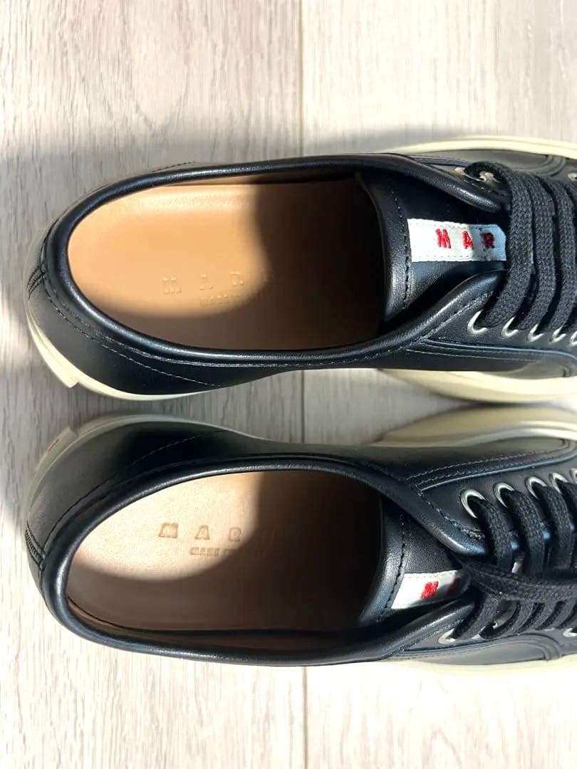 MARNI パブロ　ナッパレザー製 Pabloロートップ レースアップスニーカー