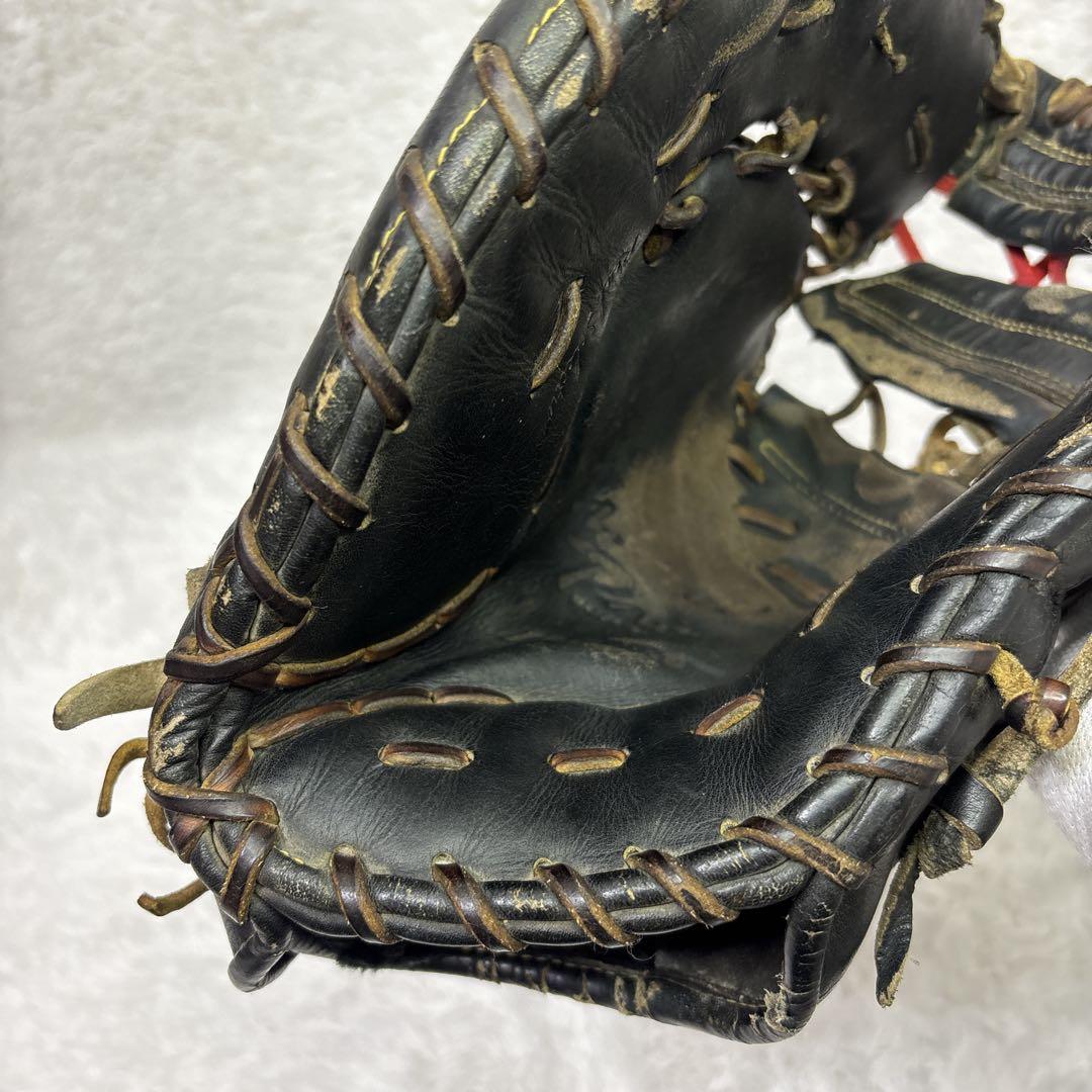 ミズノプロ 硬式用ファーストミット　一般用　左投げ　ブラック　旧ロゴ