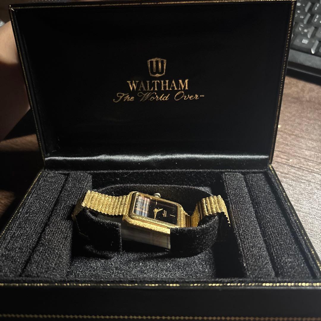 Waltham ゴールド アナログ時計