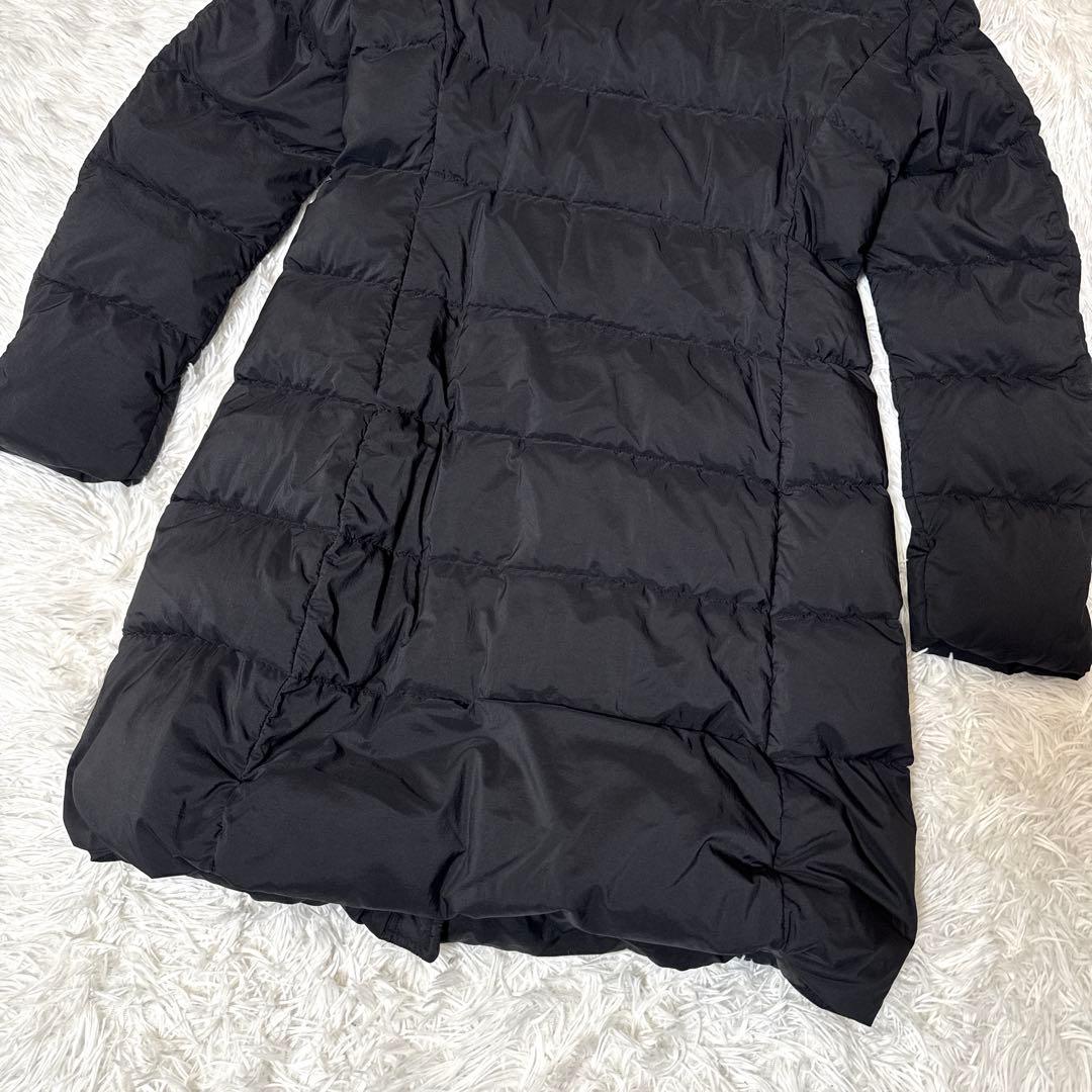 美品✨アンタイトル ホワイトダック ダウンコート ボリュームカラー 42 黒