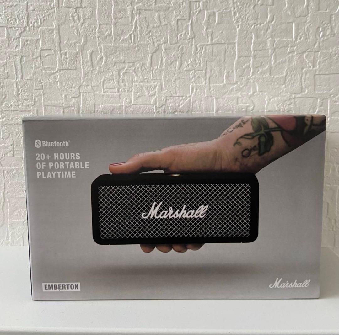 G 新品 Marshall EMBERTON シルバー ワイヤレススピーカー