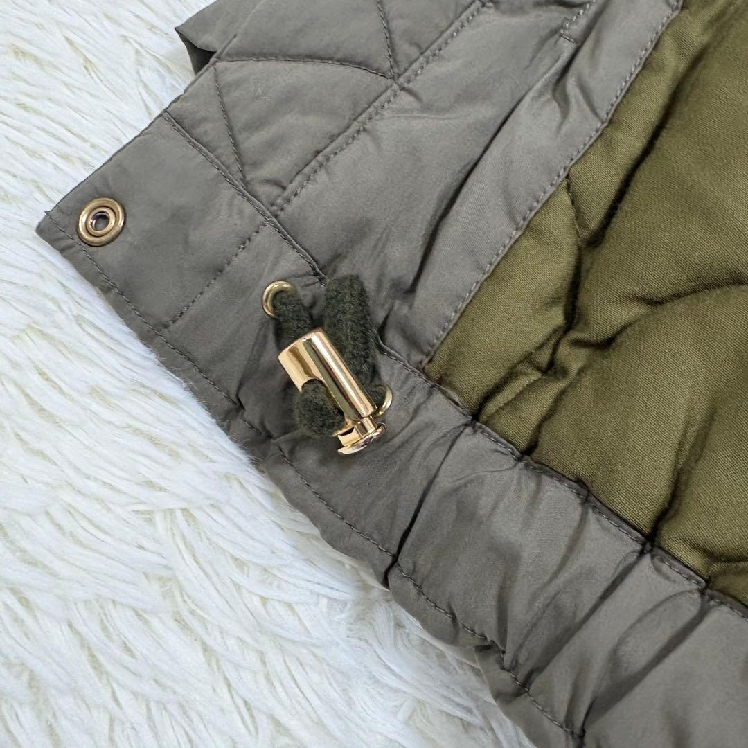 美品 ドゥーズィエムクラス liningフードコート カーキ 2way